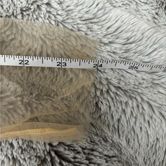 [NWT] Women's Pearl Rhinestone See Through Long Sleeve Mesh Blouse - Picture 7 of 8